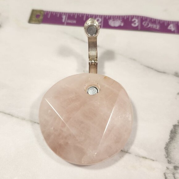Premier Designs Catalina Rose Quartz Three-Strand Necklace Pink Quartz Necklace - Picture 7 of 12